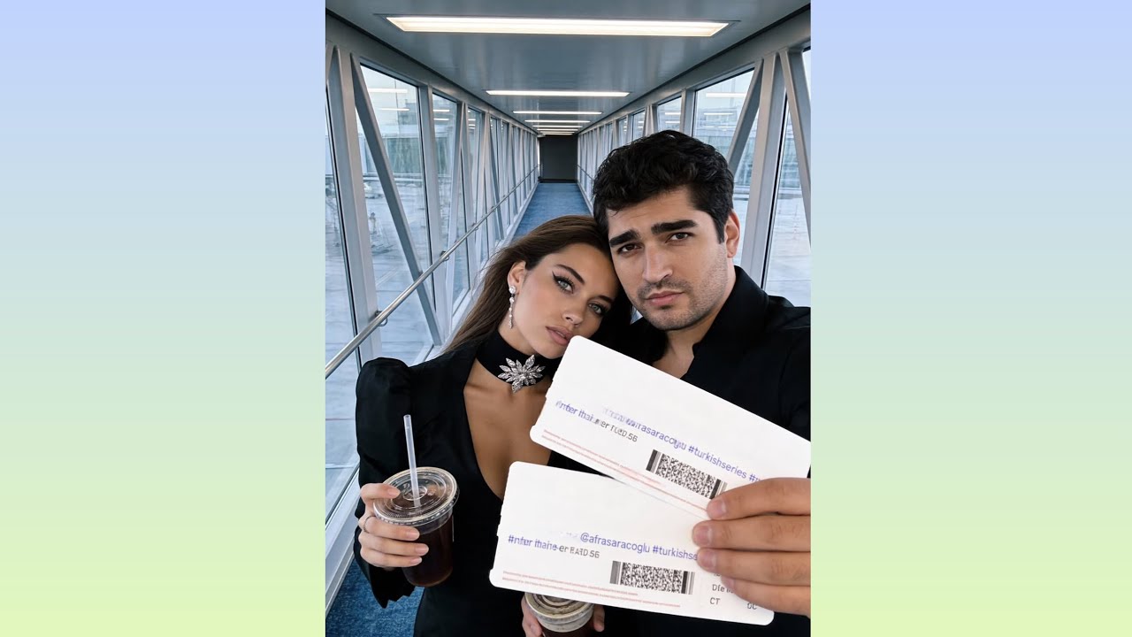 Afra Saraçoğlu and Mert Ramazan Demir On vacation