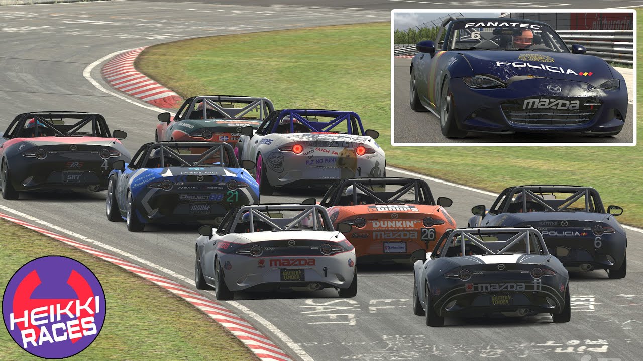 Coche ROTO toda la carrera (iRacing / Nürburgring Nordschleife / Mazda MX-5) || Heikki360ES