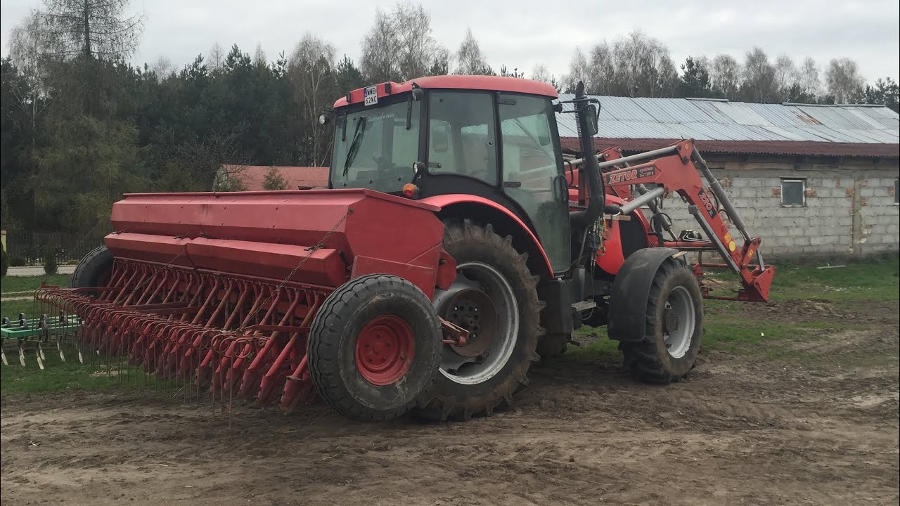 ☆ Wiosna 2016 ☆ Wiosenny Siew zboża ( Zetor proxima 85, Siewnik STEGSTED 4m )㋡
