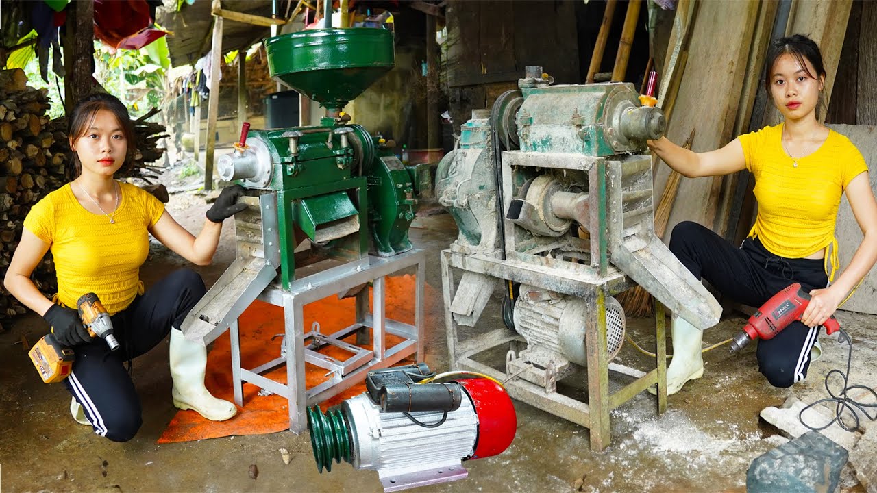 Repair and restore severely damaged Rice Milling machines. Restore old to new | daily life LT