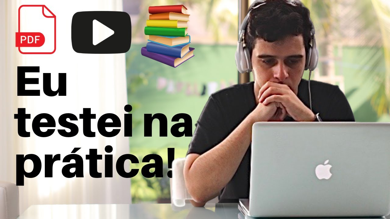 📚PDF, VIDEOAULA OU LIVRO? | EXPERIMENTO 🧪