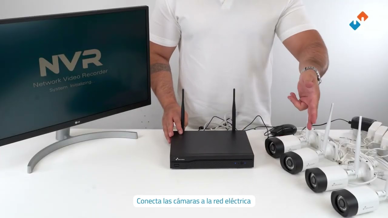 Nivian Serviastel NV KIT1030W6 4CAM . Guía instalación Kit Videovigilancia. www.serviastel.es