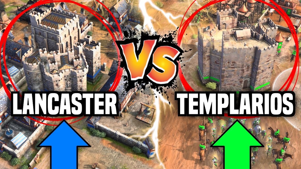 AGE of EMPIRES 4: CABALLEROS de la ROSA vs CABALLEROS de la CRUZ