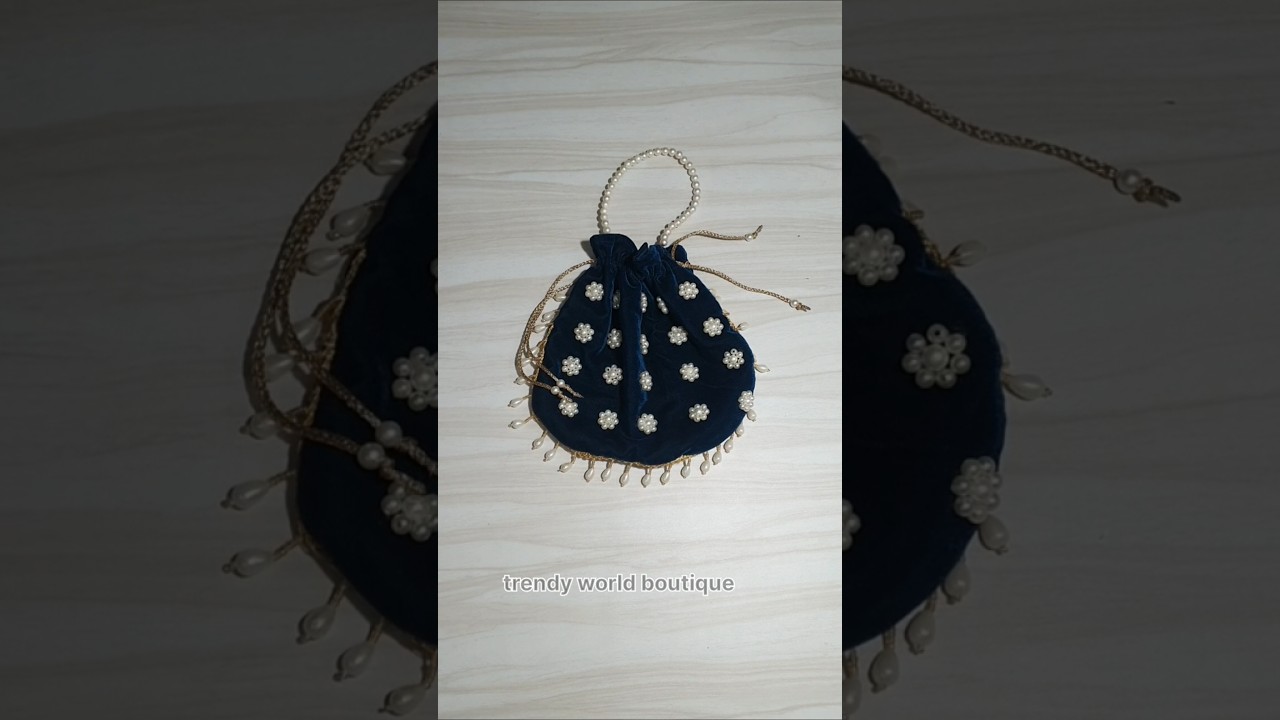 Part-2 potli bag making ||potlibag Design #velvet #potlibagmaking #potlibags #youtubeshorts