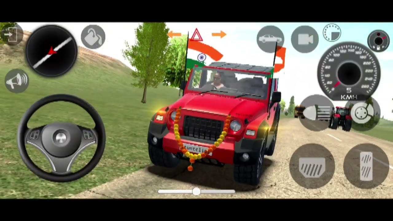 “Pahadon Par Modified Mahindra Thar 🔥 Dangerous Stunt Driving | Viral Gameplay Video”