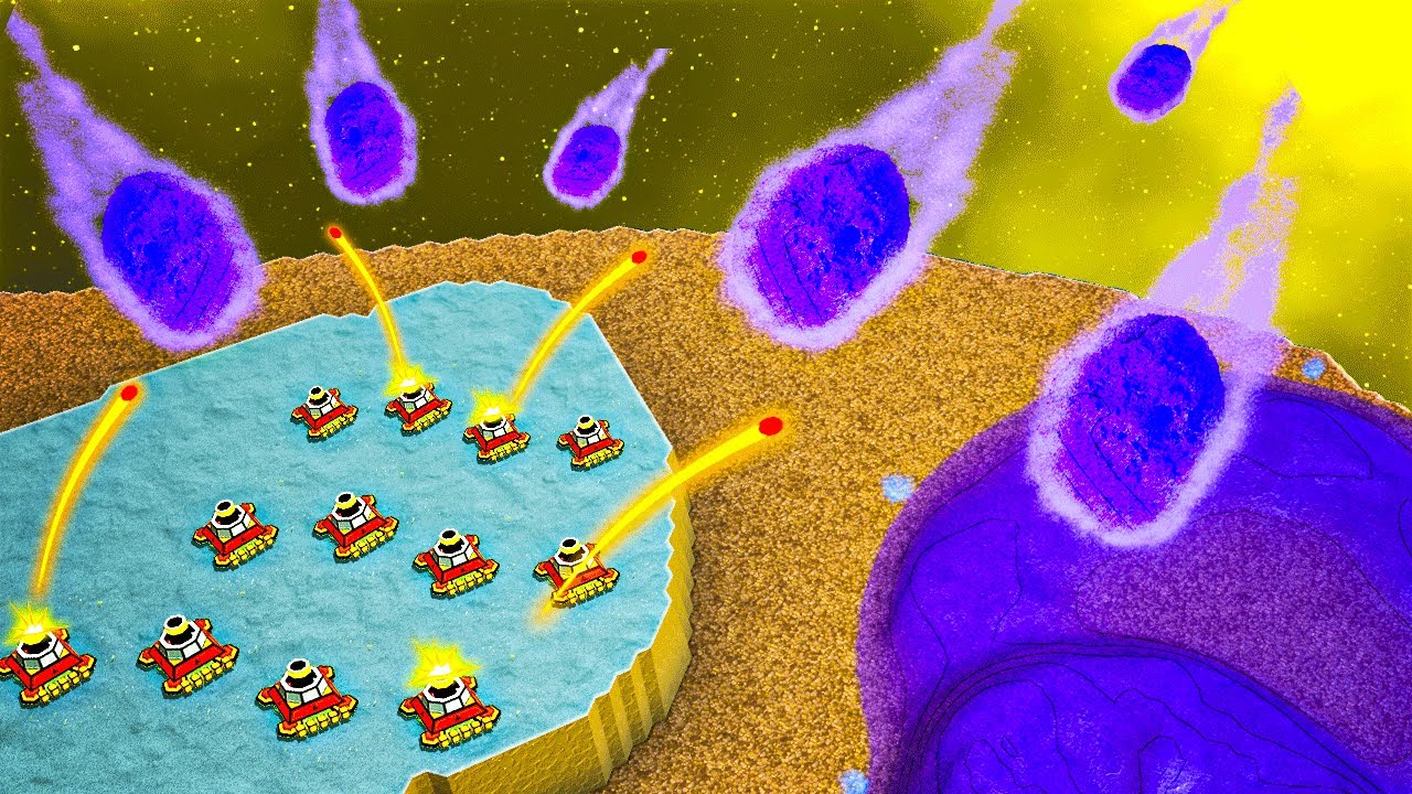 Epic METEOR SHOWER Creates a TSUNAMI DISASTER in Creeper World 4!
