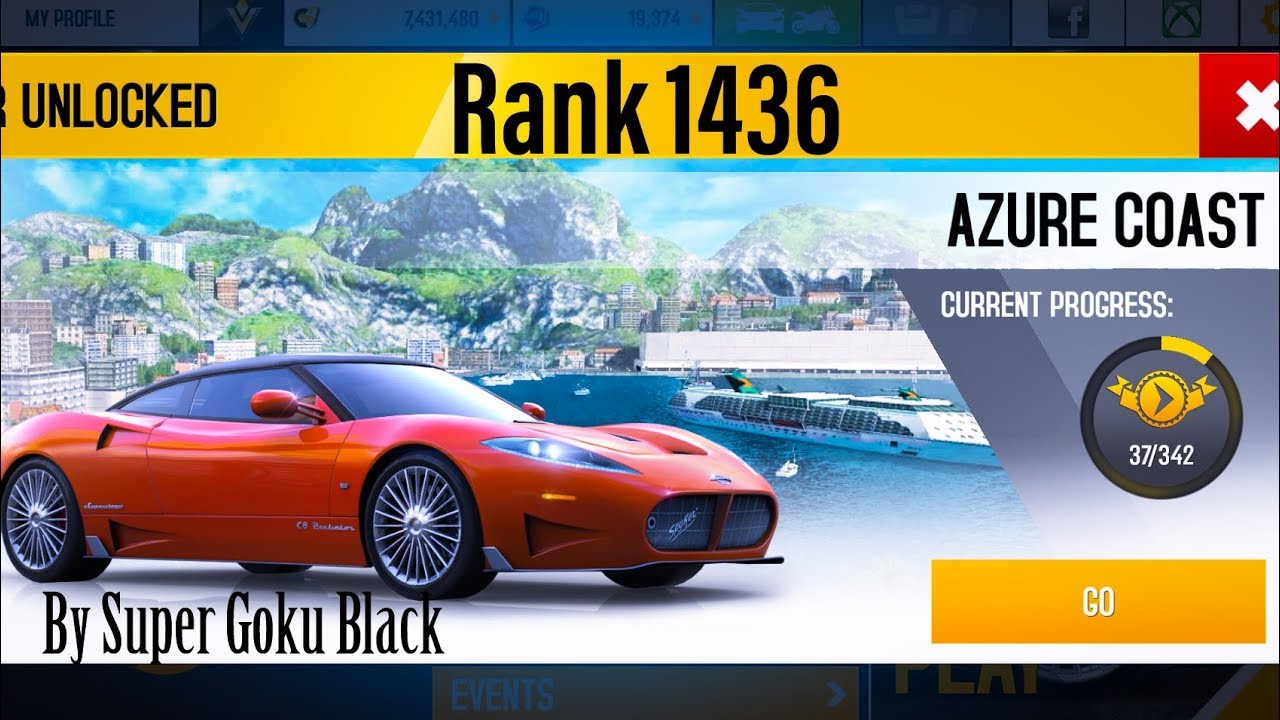 Asphalt 8: Spyker C8 Preliator (Rank 1436) Championship Azure Coast