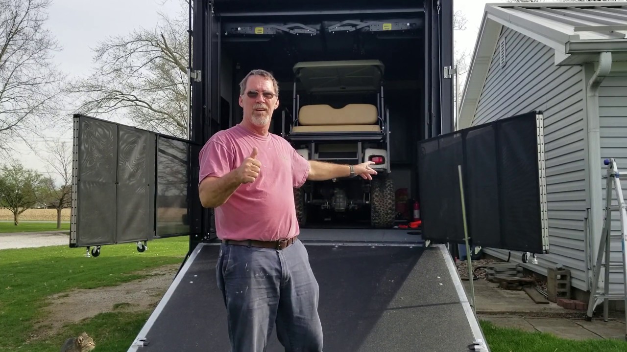 Keystone Carbon 347 and golf cart.