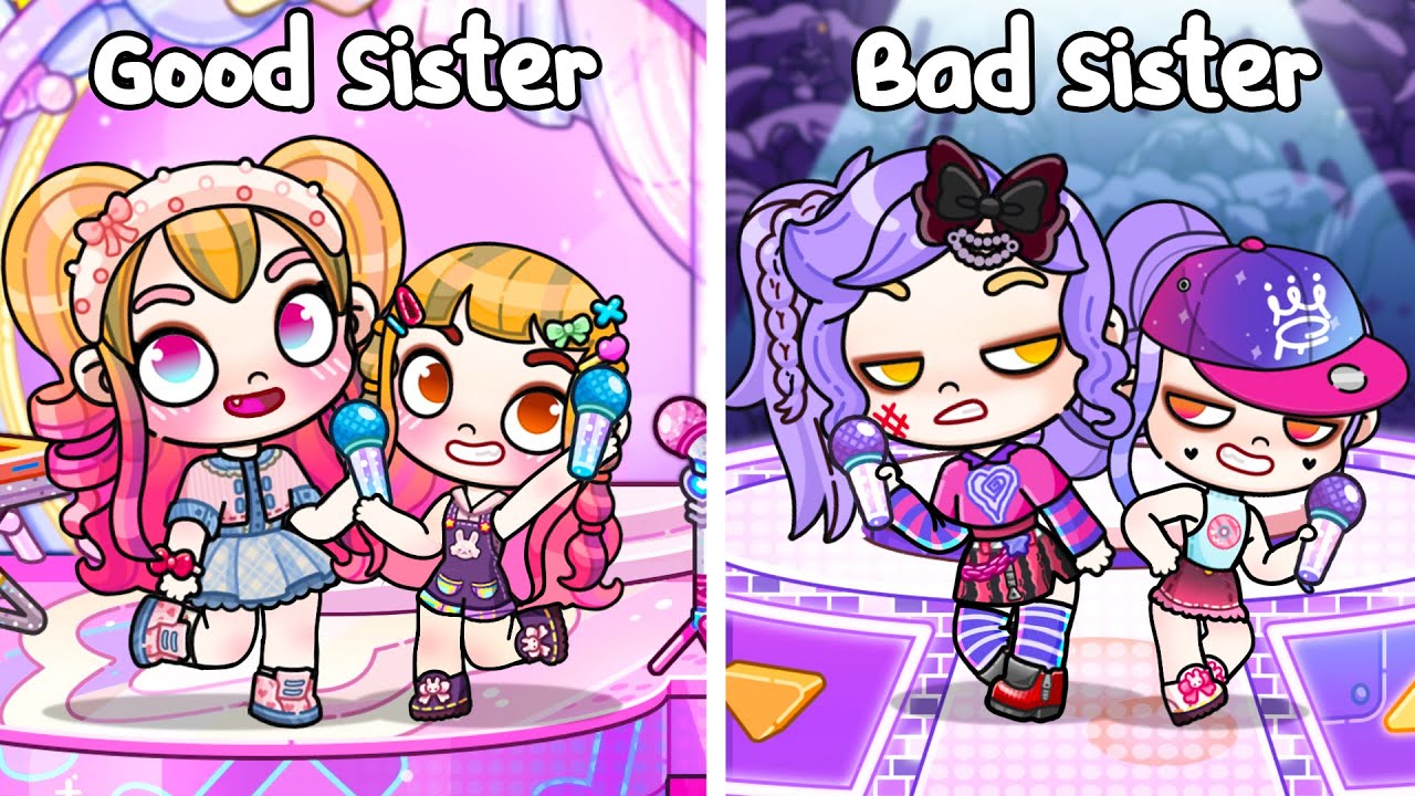 Good Sisters VS Mischievous Sisters 😇😈👭 | Avatar World | Pazu Games