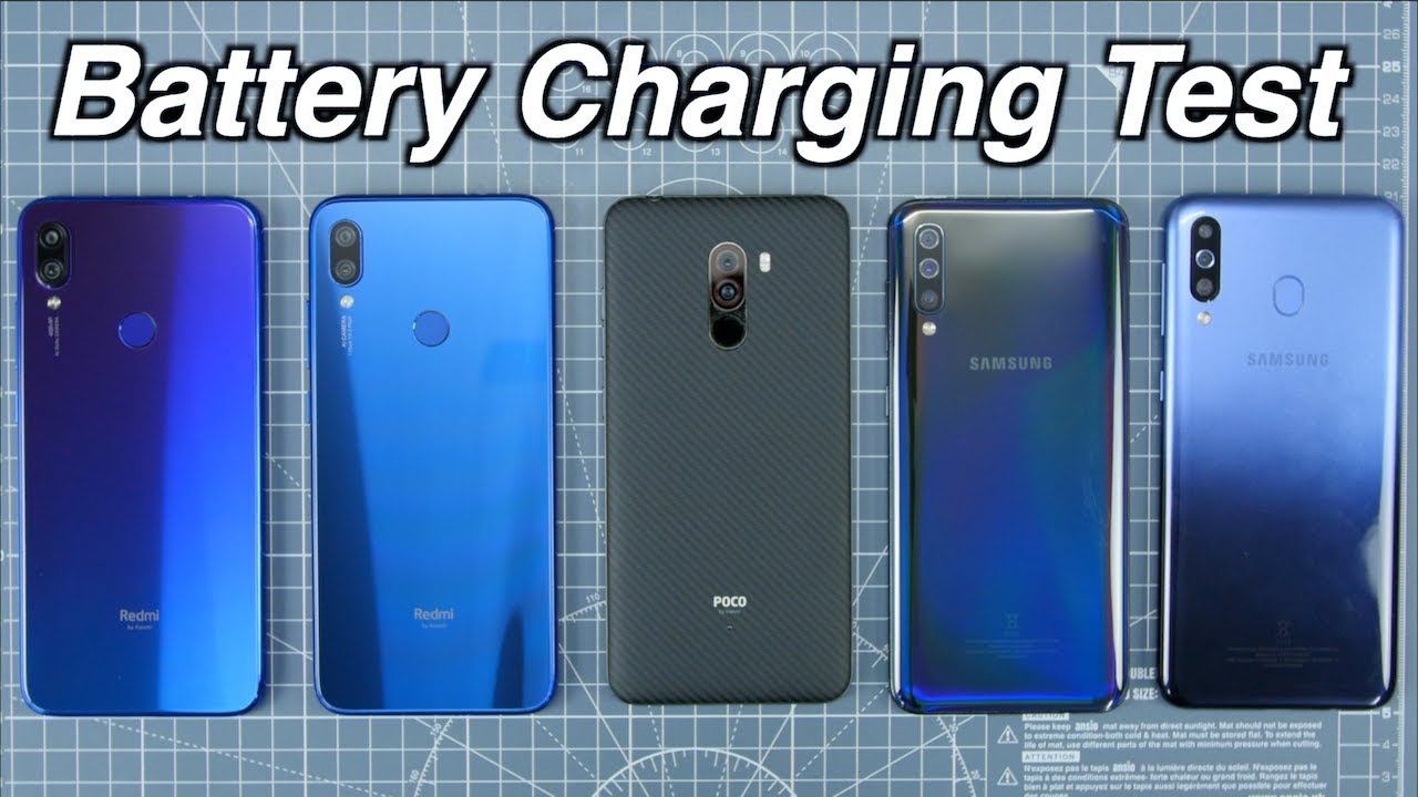 Redmi Note 7 Pro (QC 3.0)Vs Redmi Note 7 Vs Samsung A50 Vs Samsung M30 Vs Poco F1 | CHARGING TEST