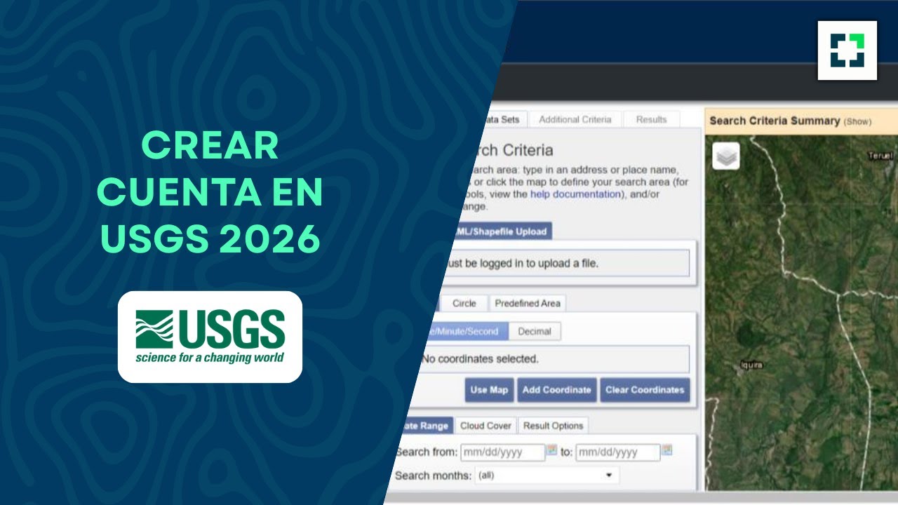 📡 Crea tu cuenta en USGS EarthExplorer en 2026 en minutos ⏱️