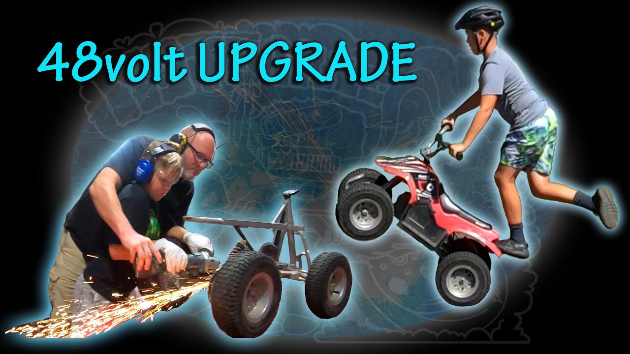 Razor 48v upgrade. Razor Dirt Quad motor swap to 48 volt brushless dc motor. How to swap to 48volt.