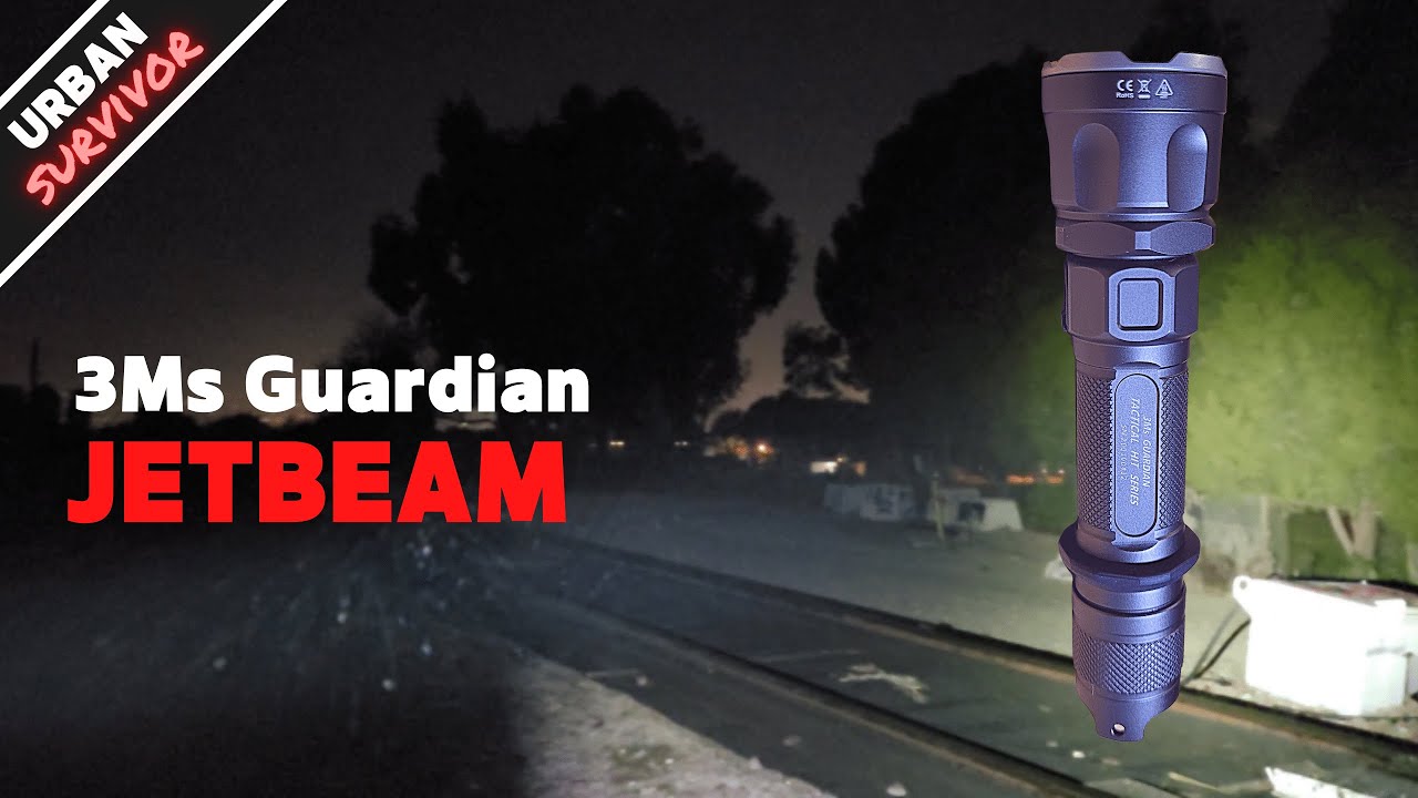 JetBeam 3Ms Guardian is the Best Tactical EDC Flashlight (2000 lumens + 321m Throw + USB-C)