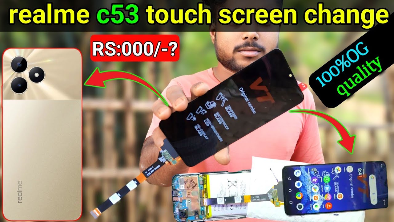 realme c53 touch display change | realme c53 display problem | how to change touch screen realme c53