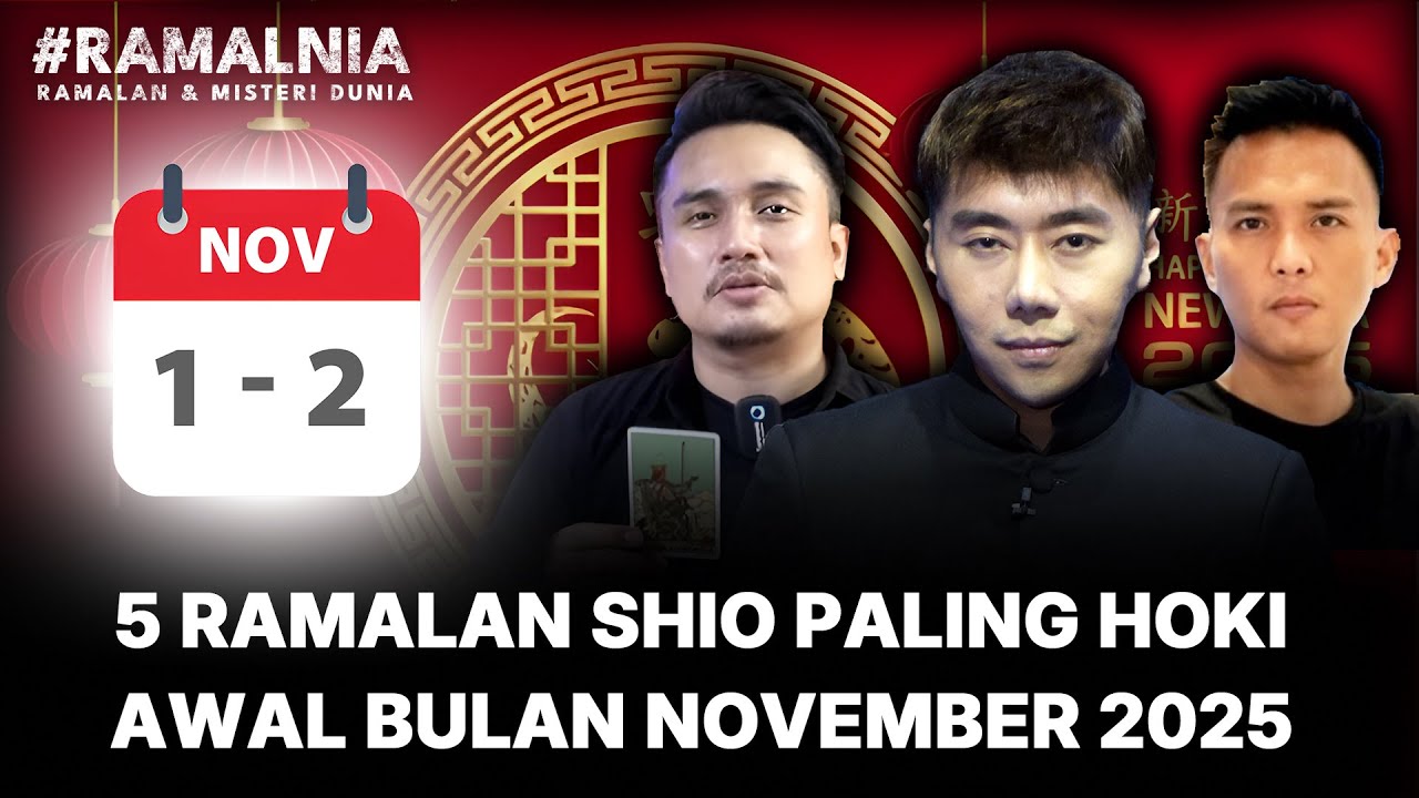 5 RAMALAN SHIO PALING HOKI AWAL BULAN NOVEMBER 2025‼️ AKAN RAIH KESUKSESAN ‼️#RAMALNIA