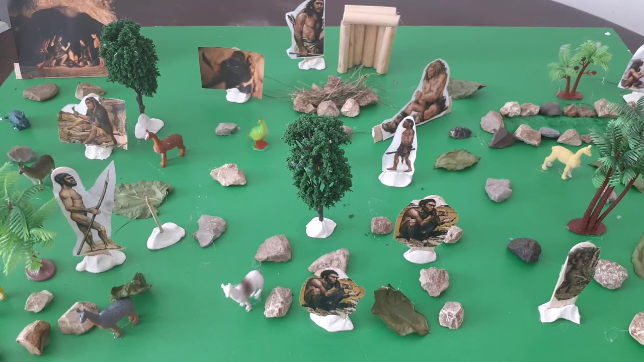 Maqueta del paleolítico