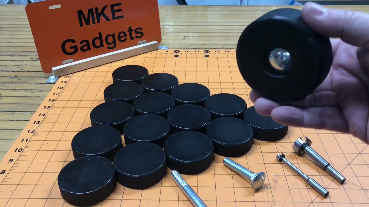 Hockey Puck Leveling Feet @ MKE Gadgets #120