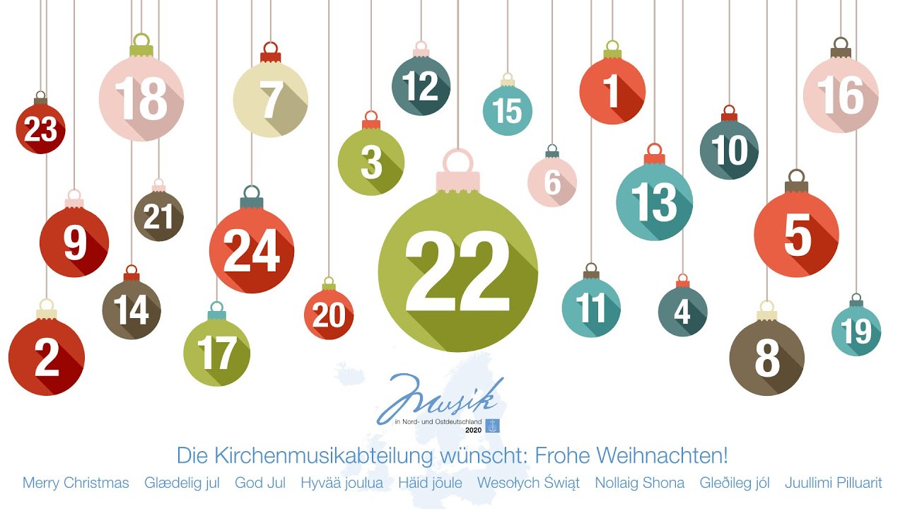 22.  Türchen Adventskalender Nord  und Ostdeutschland