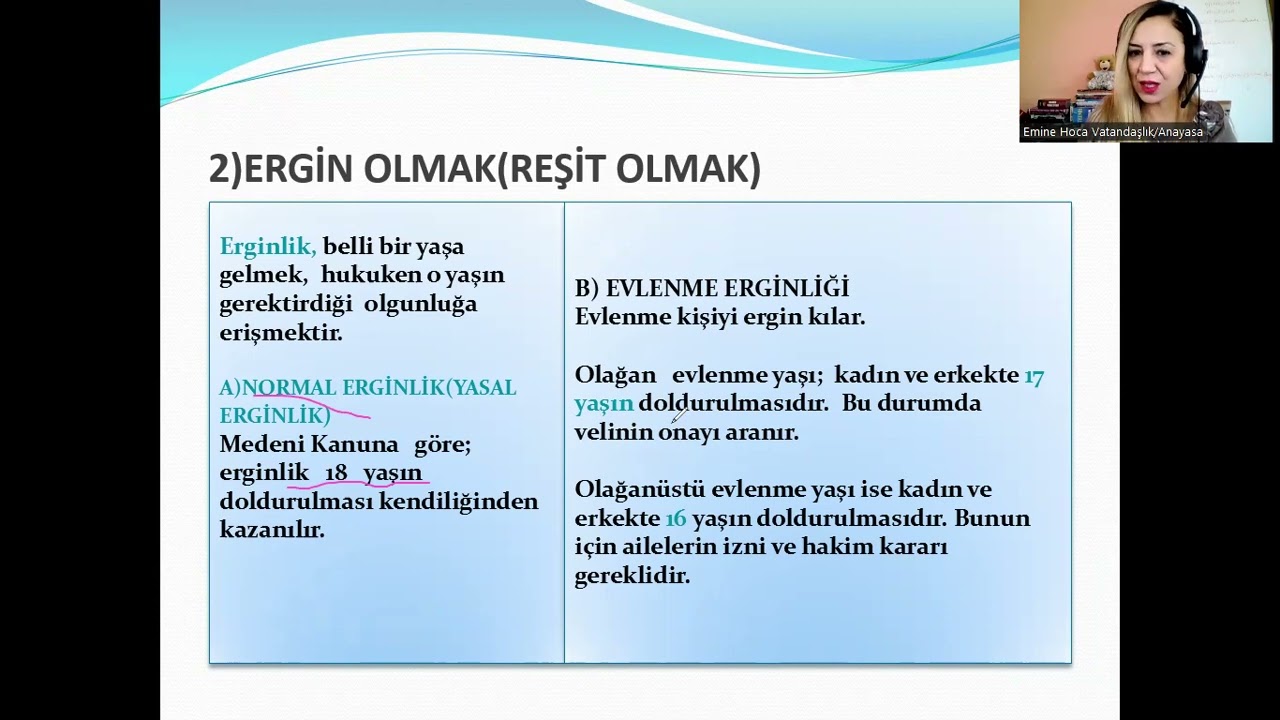 GERÇEK KİŞİLERDE EHLİYET, HAK VE FİİL EHLİYETİ