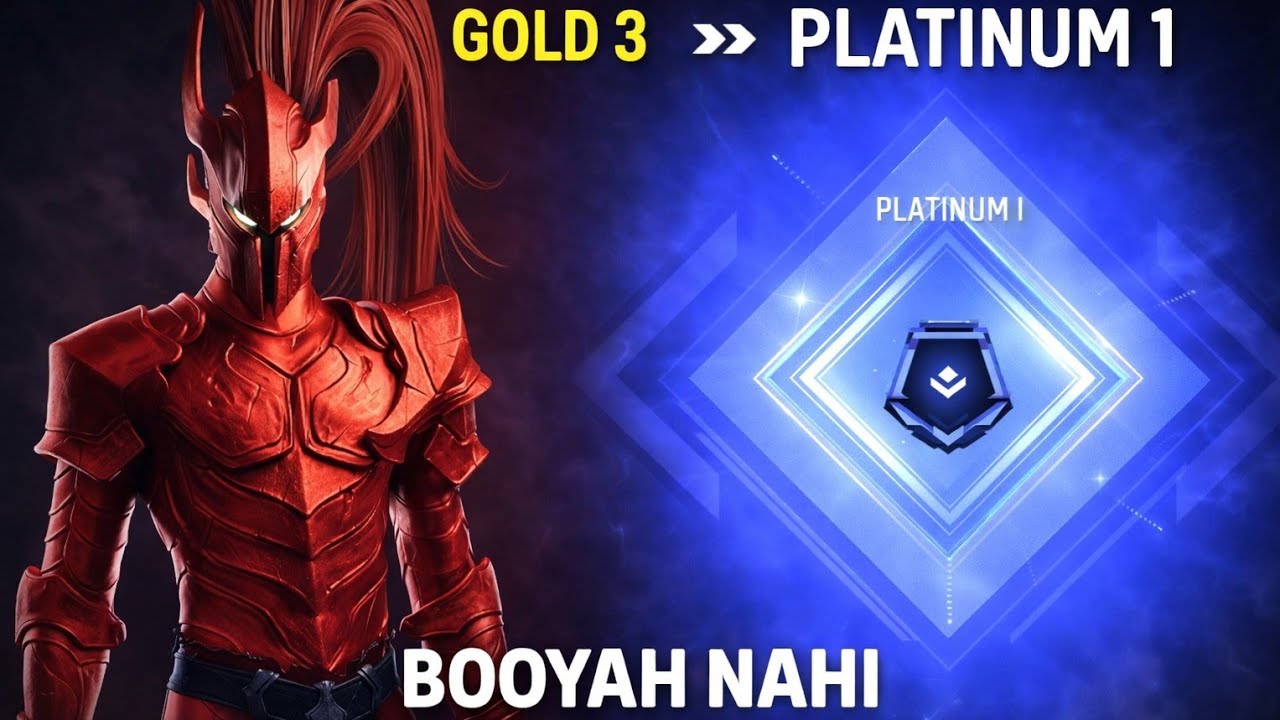 Gold 3 Se Seedha Platinum 1 😱 | Bina BOOYAH Rank Push!