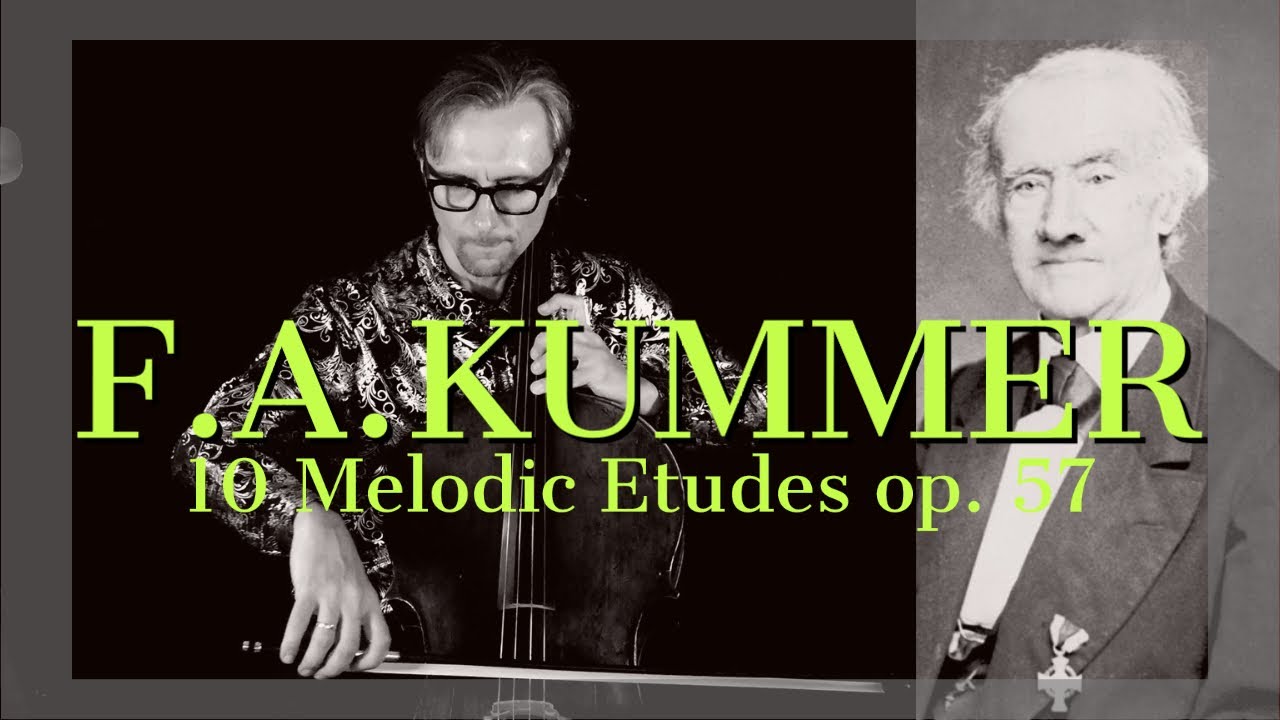F.A. Kummer Cello Etude no. 6 | 10 Melodic Etudes op.57 | Practice with Cello Teacher