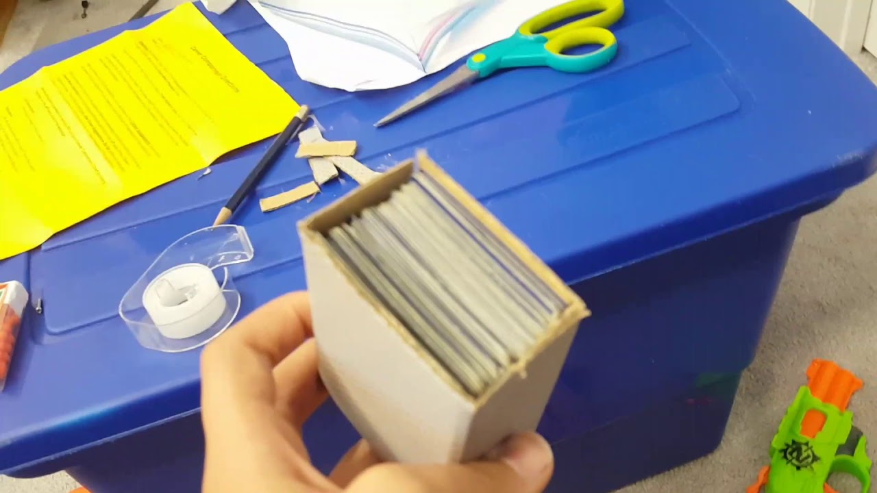 How to make a playing card box