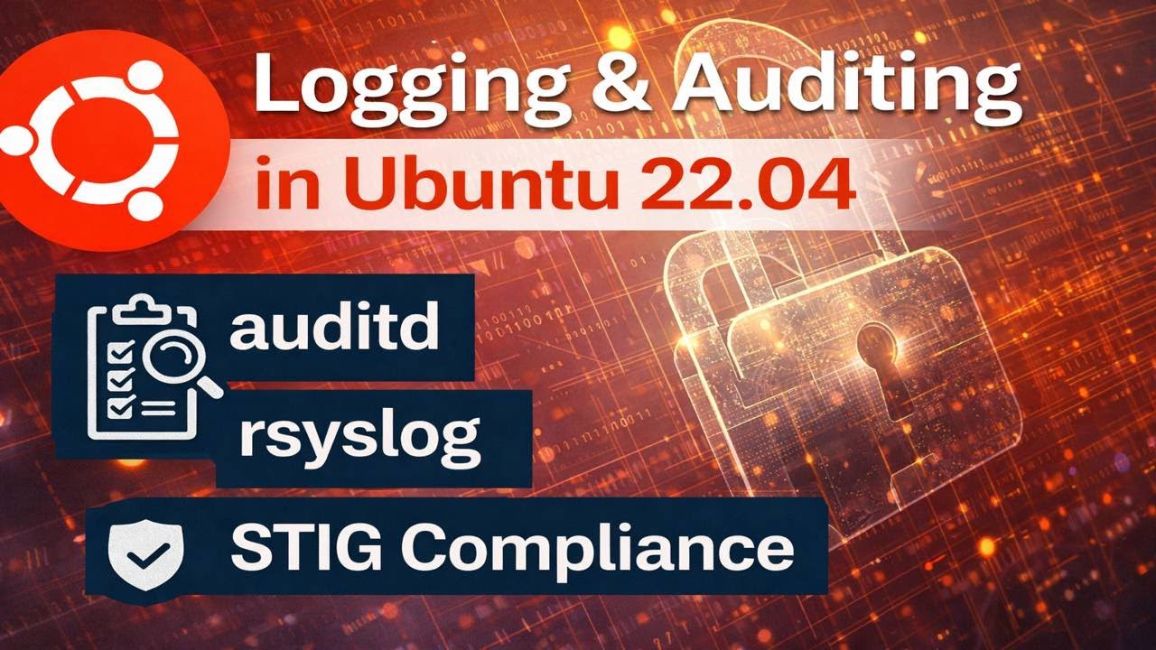 Logging & Auditing in Ubuntu 22.04 | auditd, rsyslog & STIG Compliance