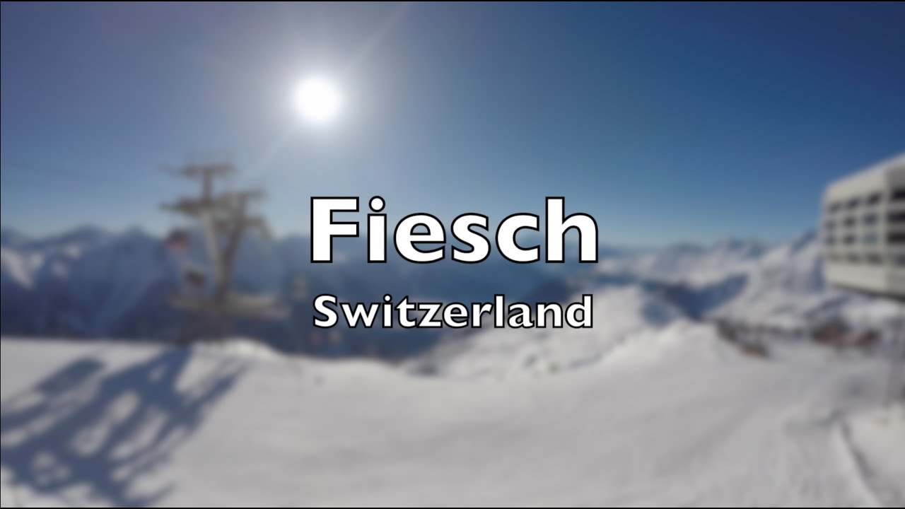 Snowboarding in Fiesch Switzerland