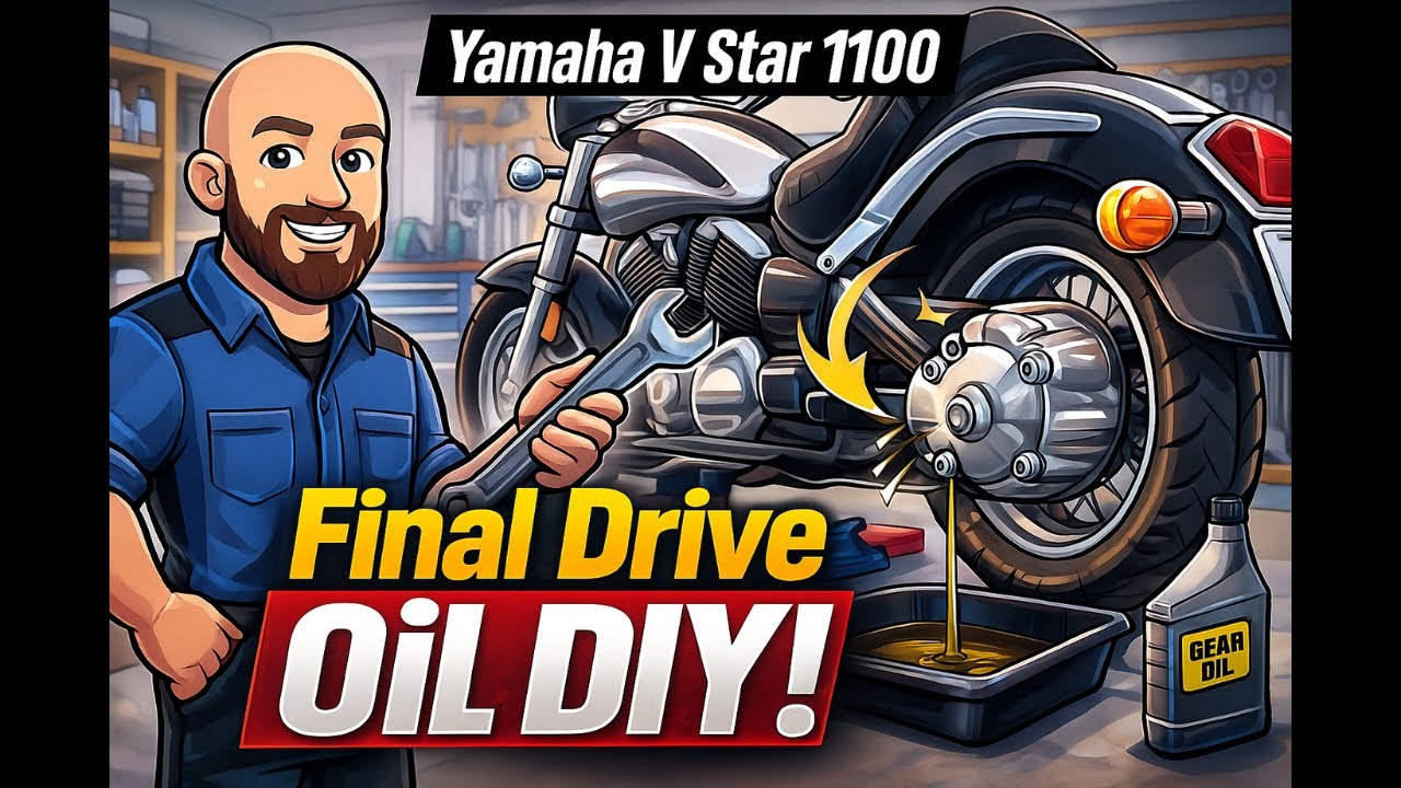 Yamaha V Star 1100 Final Drive Oil Change DIY &mdash; Quick & Easy Service Guide!