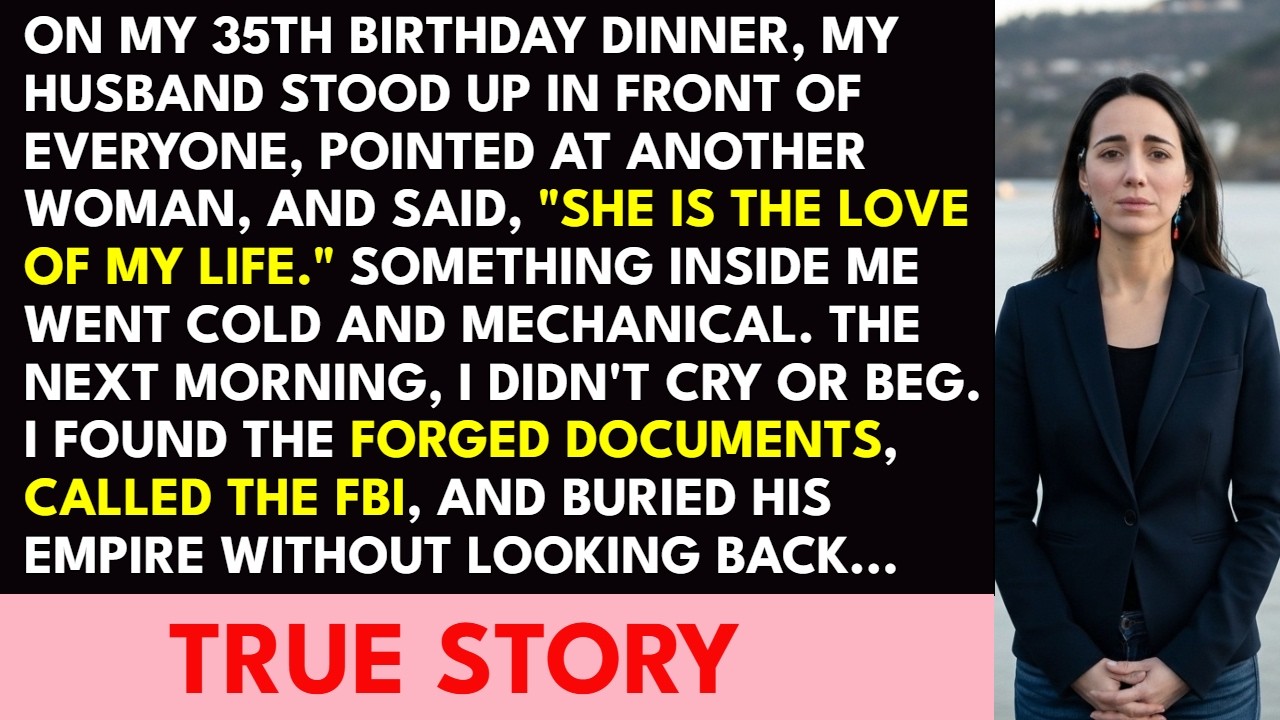 My Husband Announced His Mistress at My 35th Birthday Dinner — So I Exposed His Secret Empire and...