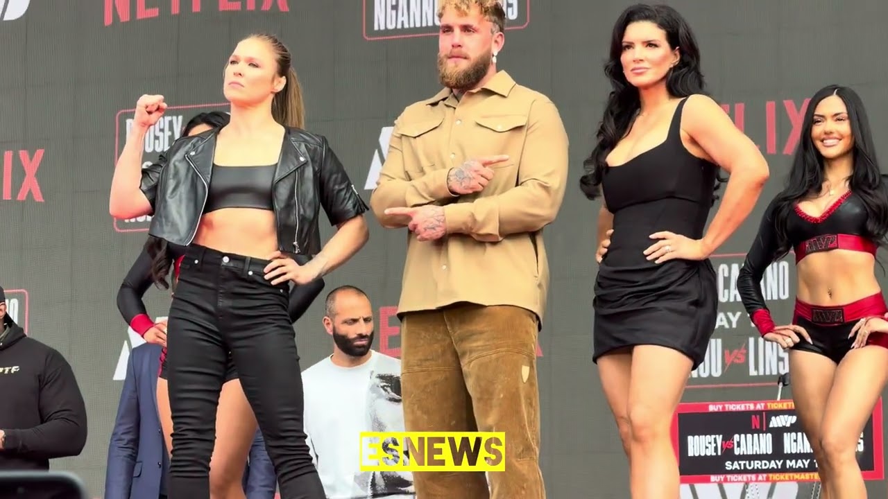 RONDA ROUSEY FACEOFF VS GINA CARANO ESNEWS BOXING