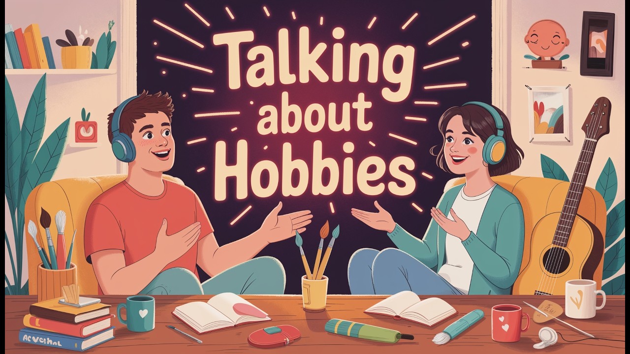 Talking About Hobbies in English 🎨🎵 | Beginner Conversation Practice (A1–A2) | Easy English