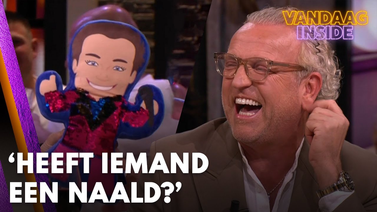 Gordon krijgt Gerard Joling-knuffel overhandigd: ‘Heeft iemand een naald?’ | VANDAAG INSIDE