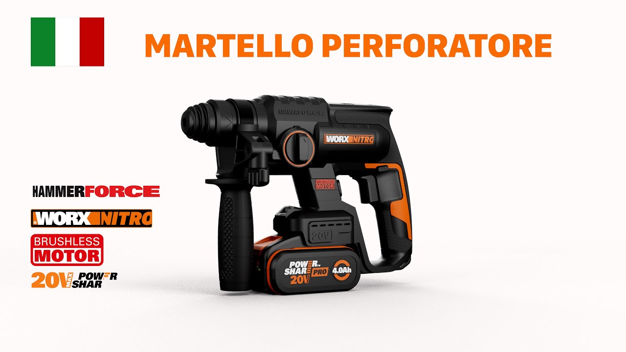 WORX WX381 MARTELLO PERFORATORE   ITA