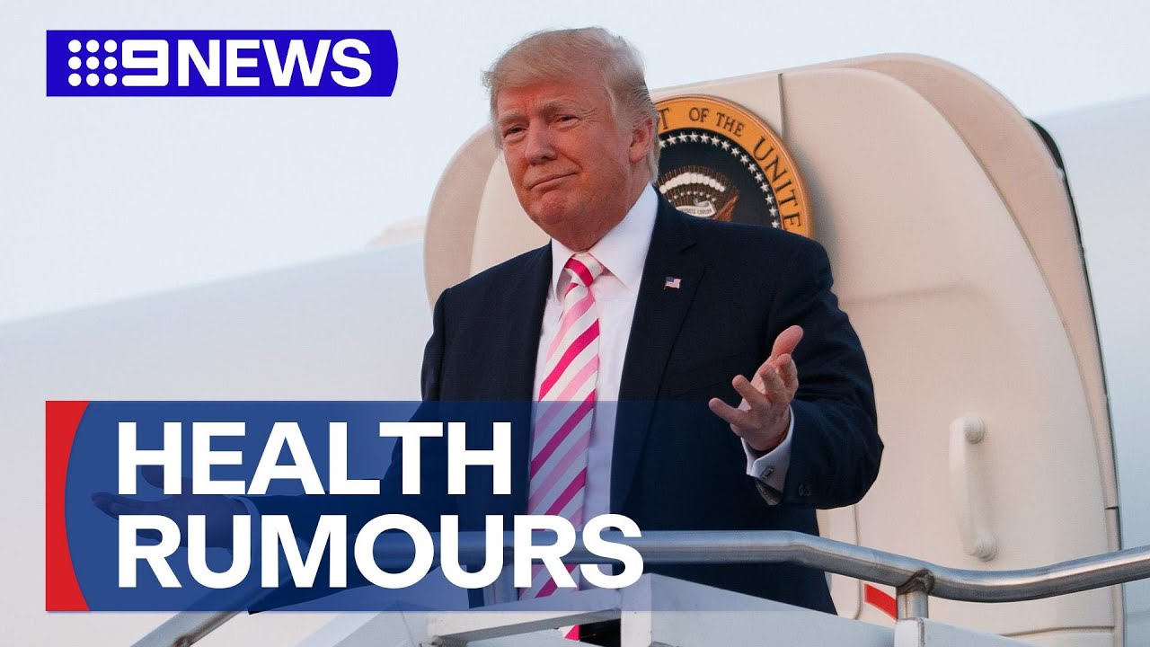 Donald Trump makes first public appearance after online conspiracy | 9 News Australia