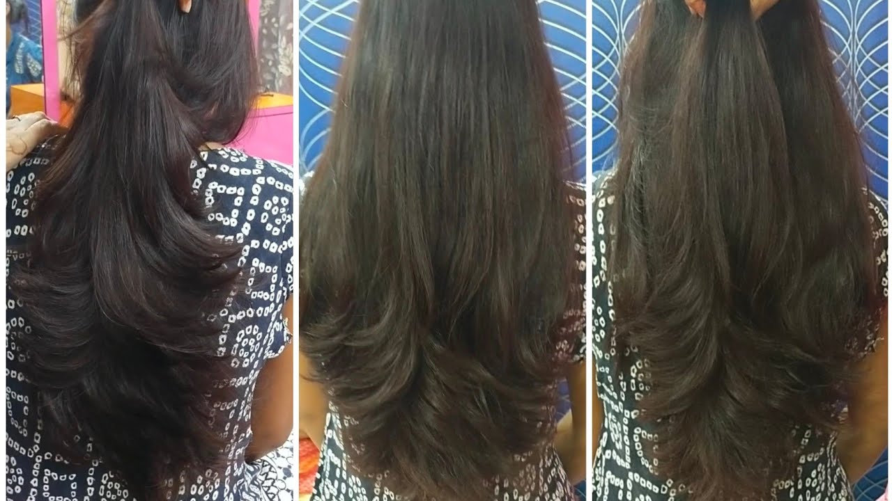 ADVANCE new& different technique multi steps cutting for very long hair!!new मल्टी स्टेप्स कटिंग