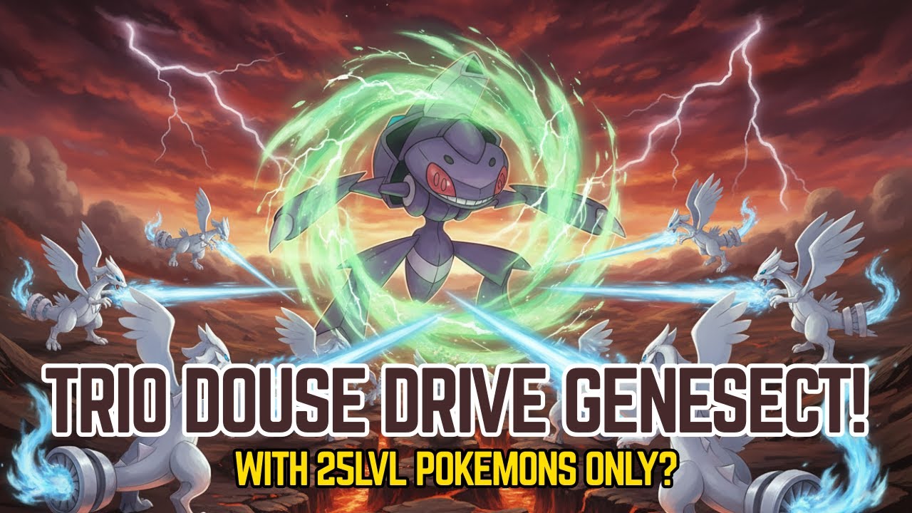 TRIO Genesect by Using ONLY 25lvl Fire Pokemons!