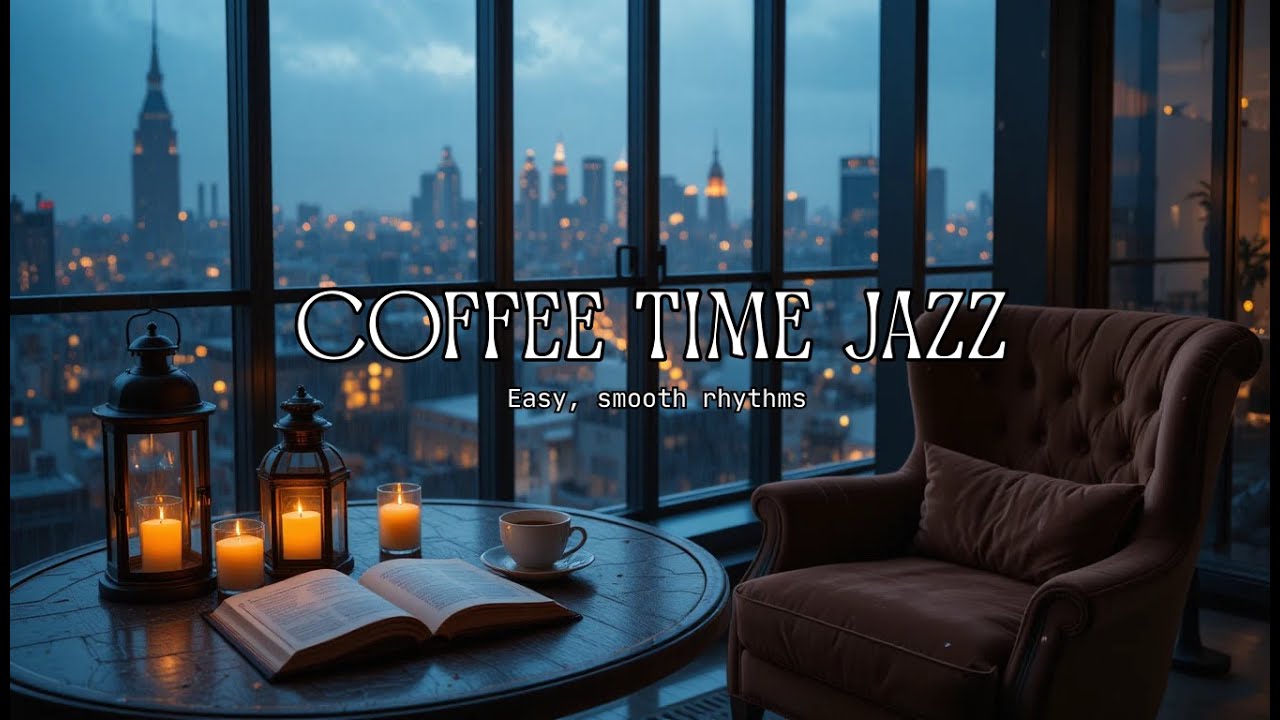 Smooth Jazz Relaxation ☕ Cozy Evening Ambience for Deep Sleep, Study & Work