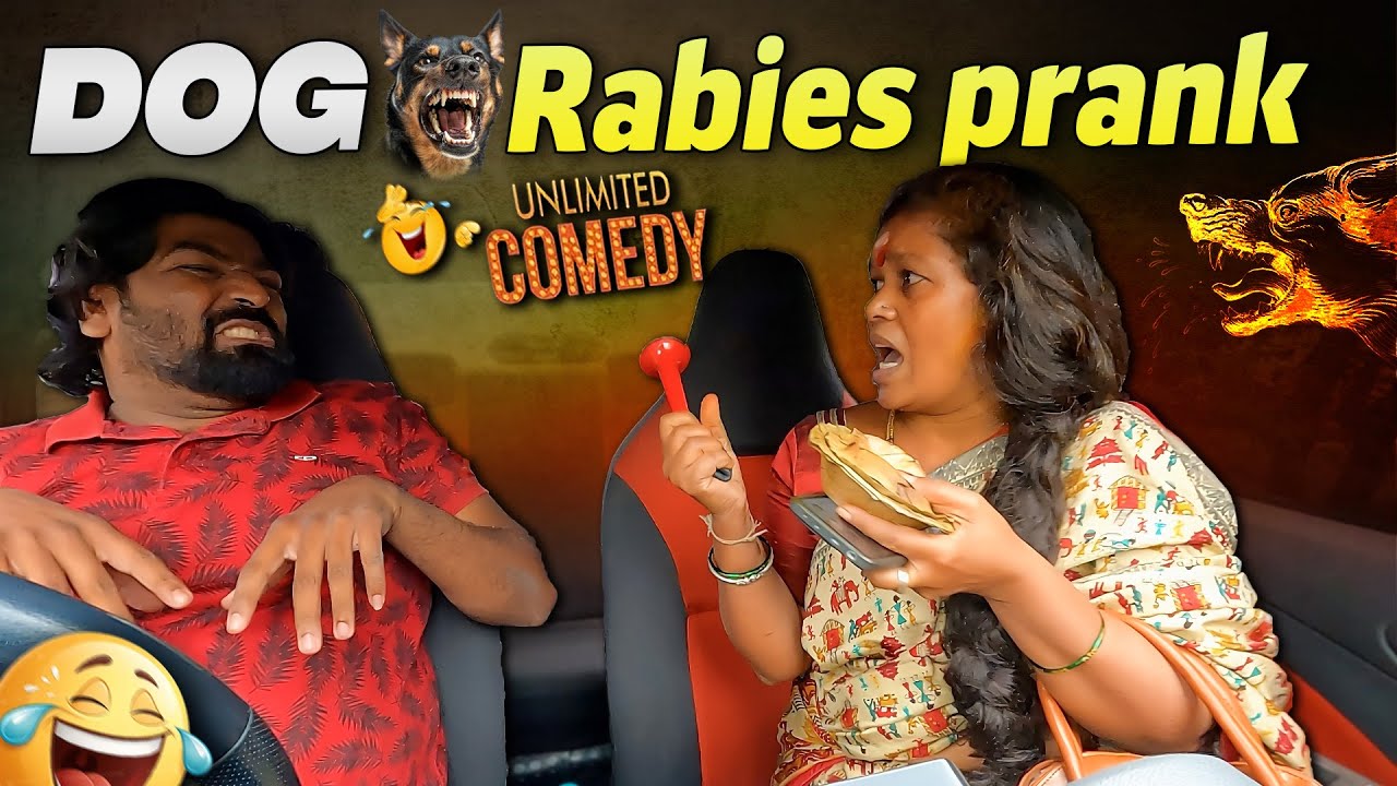 Dog Rabies Prank😂Don't Miss It guy's🤟I Tharle car I Car Prank I Car Comedy I Kannada Car Prank