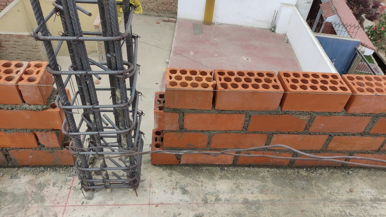 Cómo Asentar Ladrillo | Cuántos centímetros se Deja de la Columna a tu primer Ladrillo