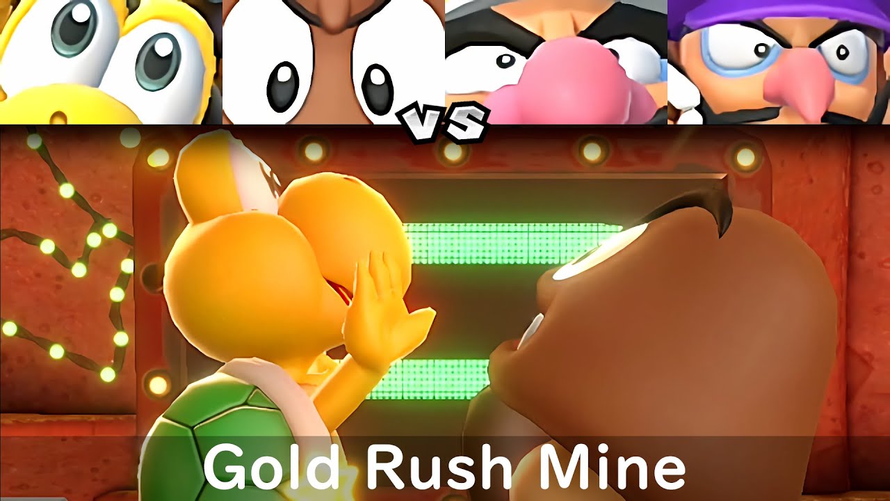 Super Mario Party Koopa Troopa and Goomba vs Wario and Waluigi #100