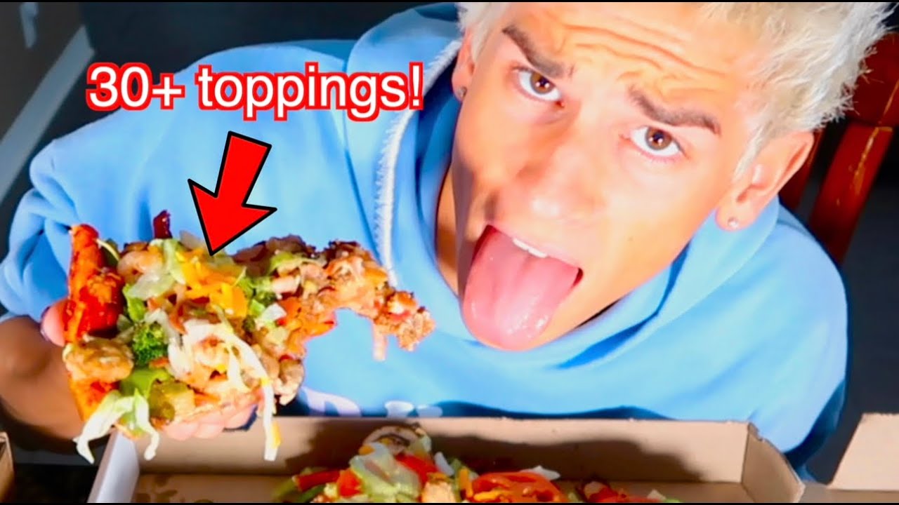 i ordered a PIZZA with EVERY TOPPING they had!!!