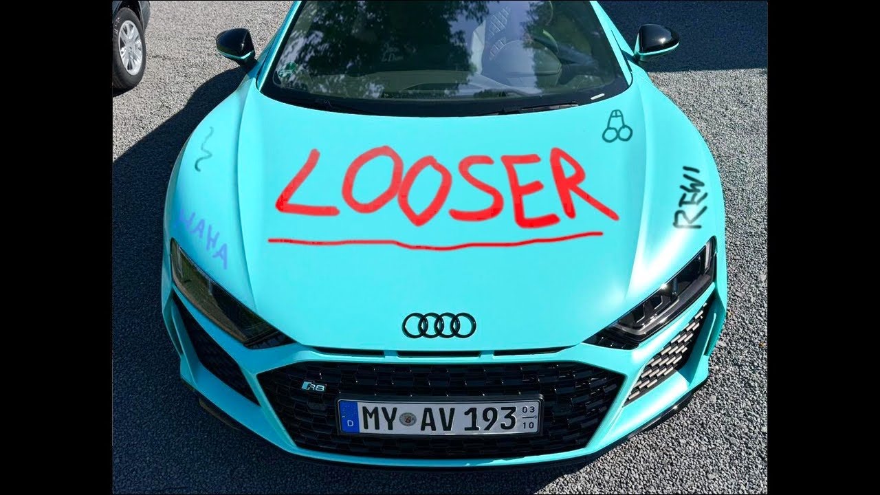 Mein AUDI R8 wurde BESCHMIERT ..