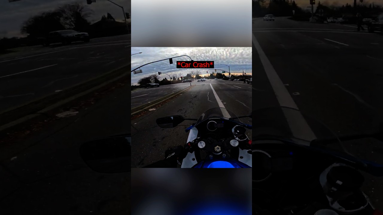 Biker Helps Woman In CAR CRASH 💥 🚗🚨