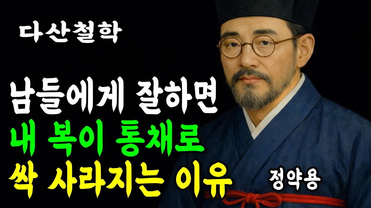남들에게 잘하면 내 복이 통채로 싹 사라지는 이유