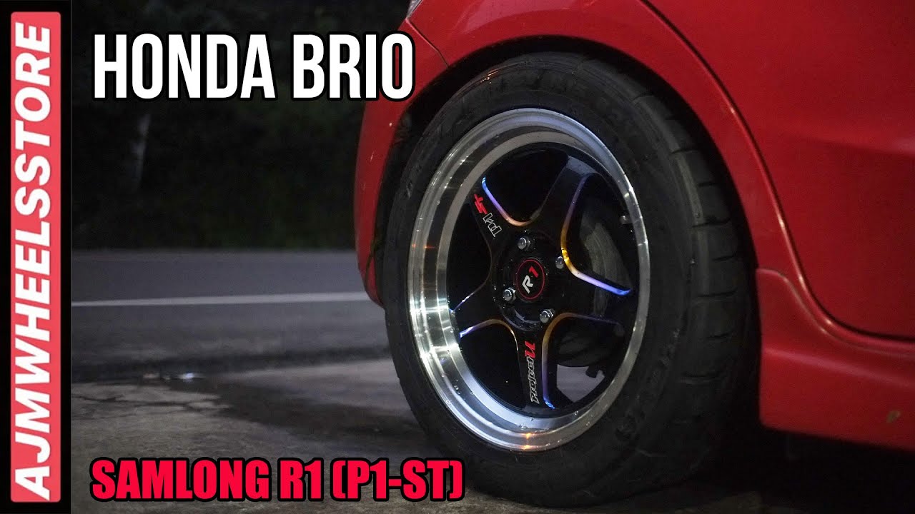 MODIFIKASI HONDA BRIO  VELG SAMLONG R1 (P1-ST) // AJMWHEELSSTORE