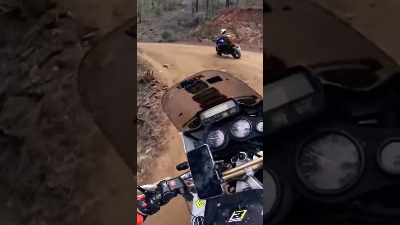 Yamaha Tenere T7 races Honda Africa Twin XRV750. Guess who won? #adventurebike #adventuremotorcycle
