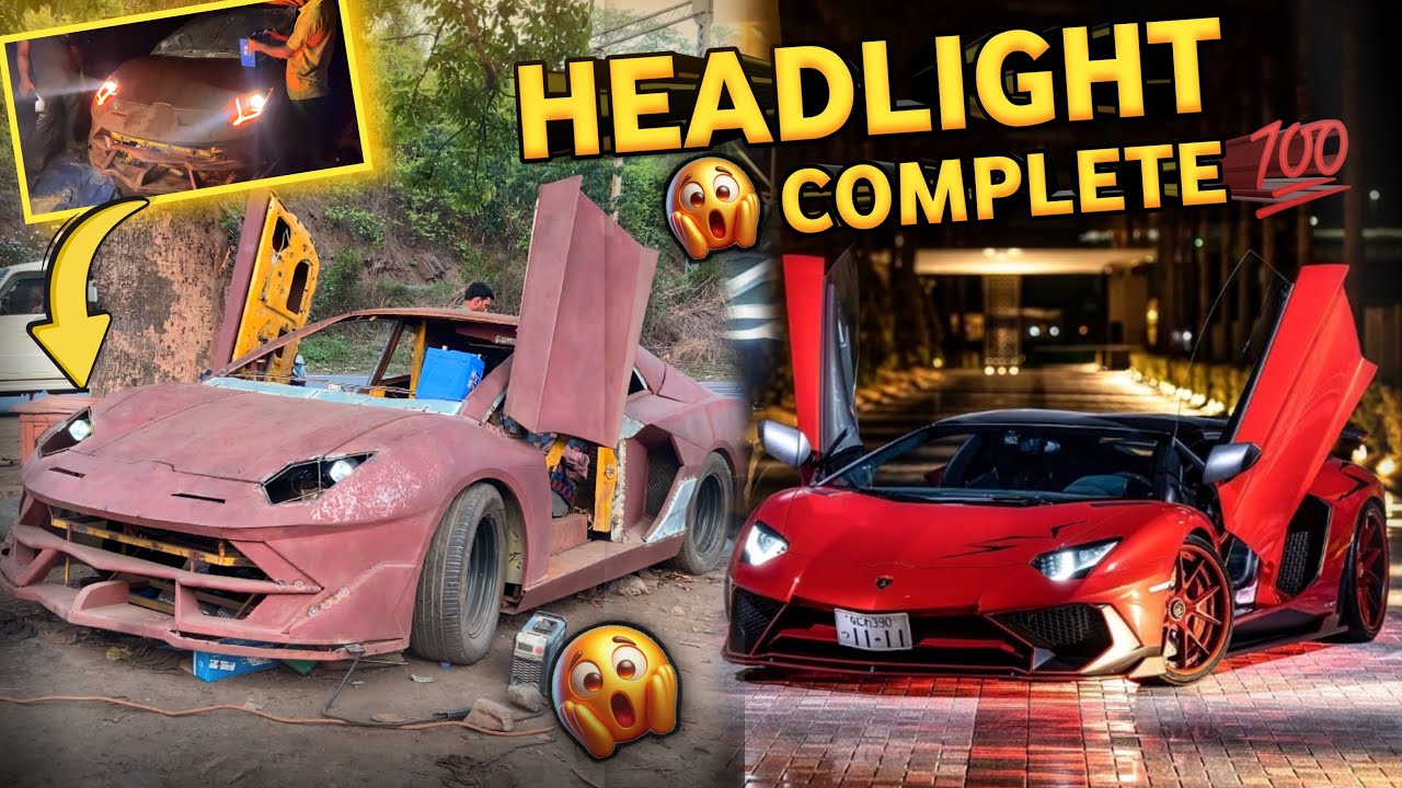 Finally Lamborghini Ka HEADLIGHT Baan Gaya 🚀 | Lamborghini Aventador Headlight 🔥