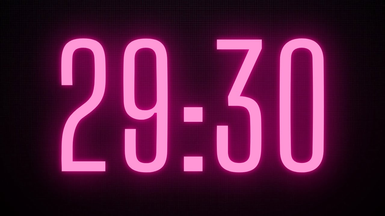 29 min 30 sec countdown timer relaxing videos