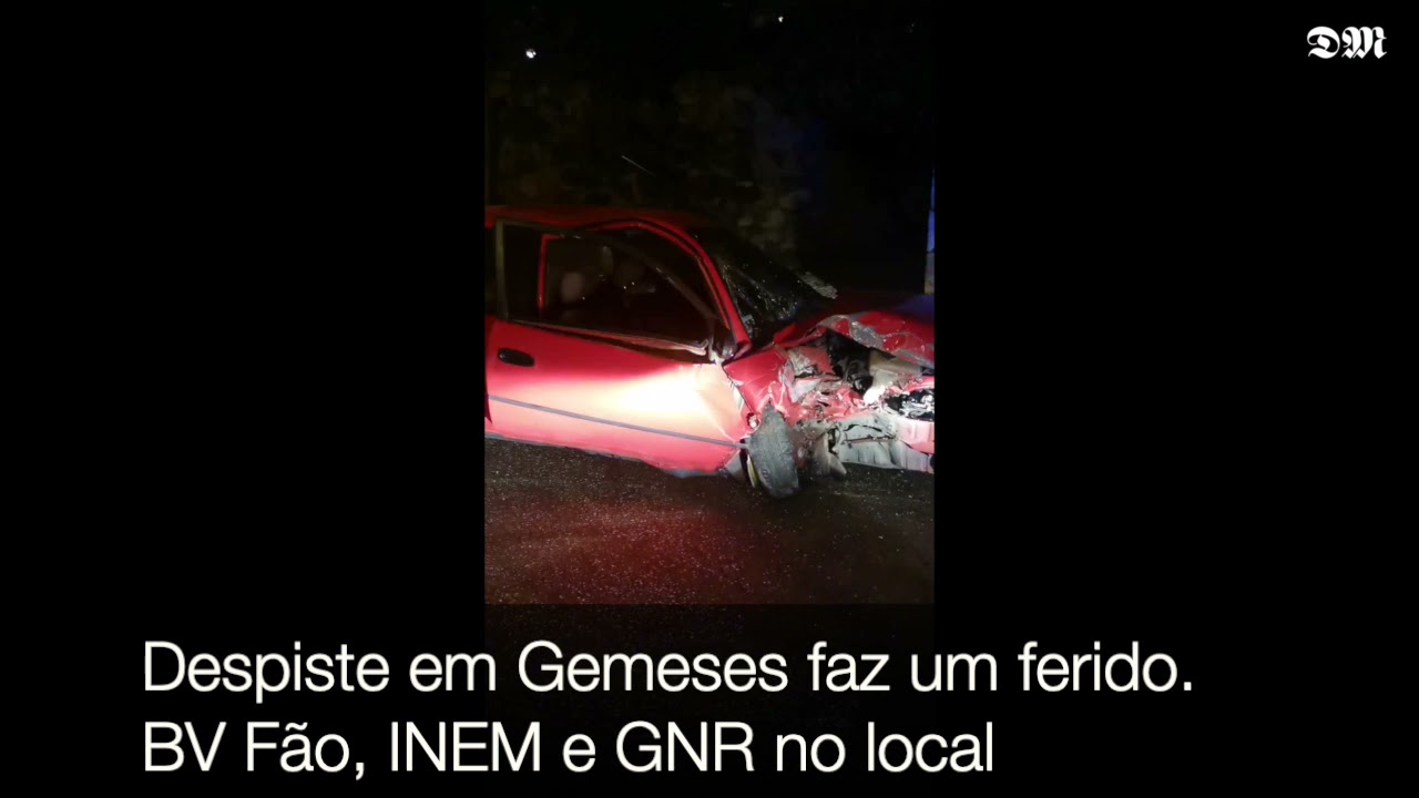 Acidente em Gemeses faz um ferido